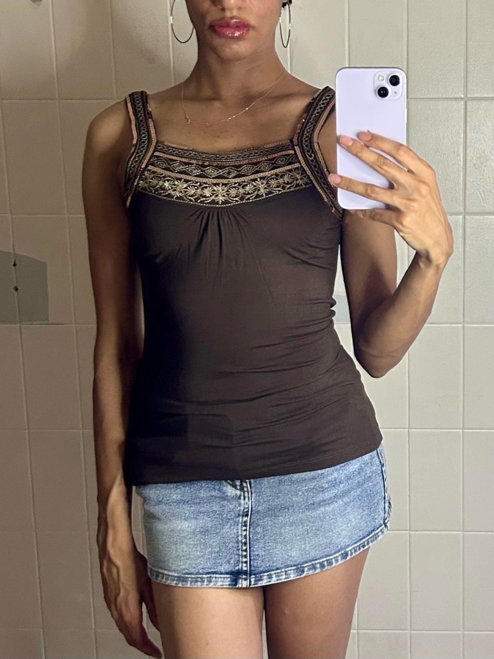 Tristan & Iseult Embellished Boho Tank Top